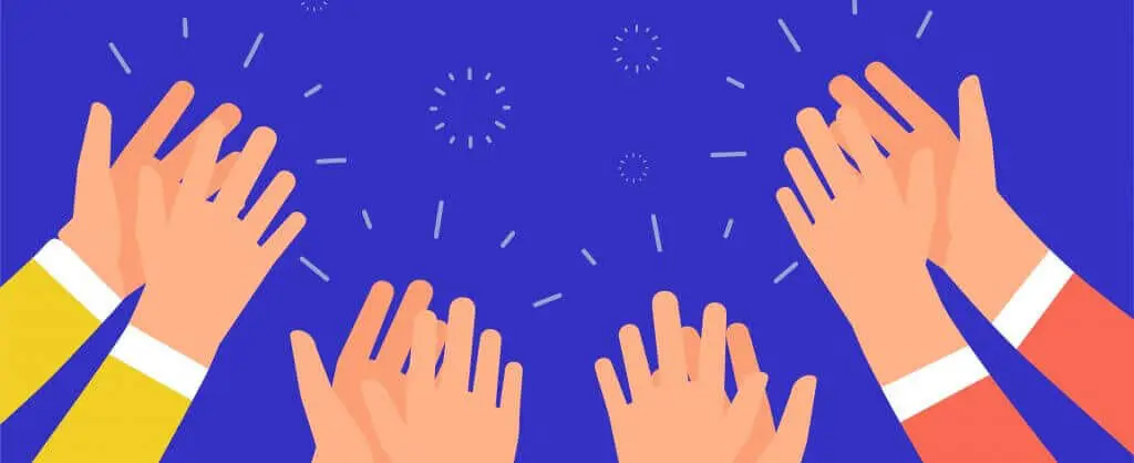 Illustration of hands clapping