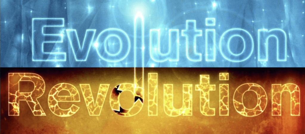 evolution written in ice revolution written in lava