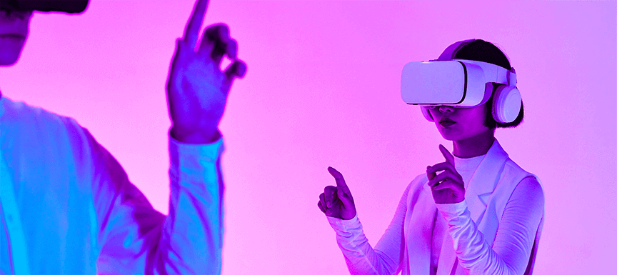 People using VR devices