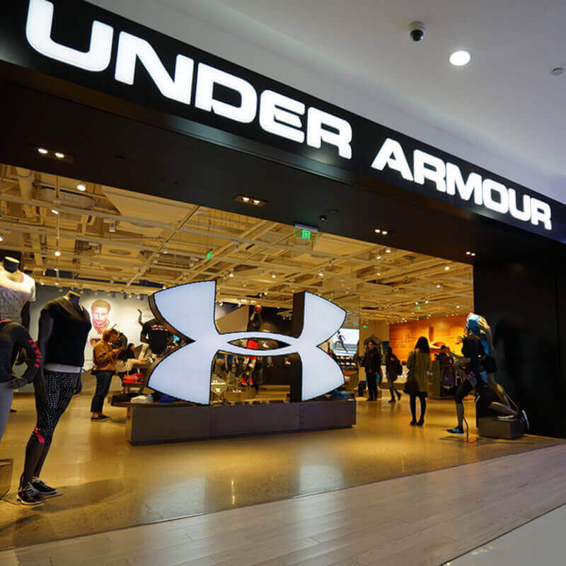 under armour store in mall