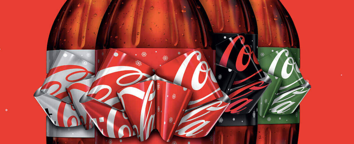 coca cola brand header