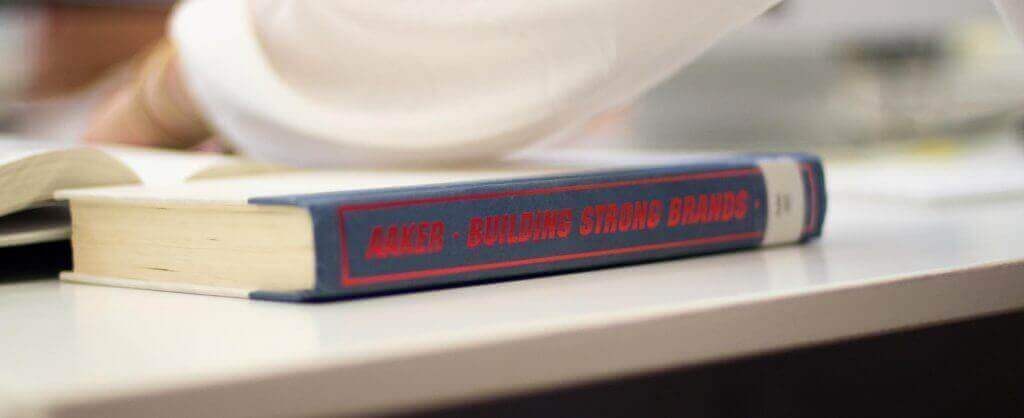 building strong brands book laying on side