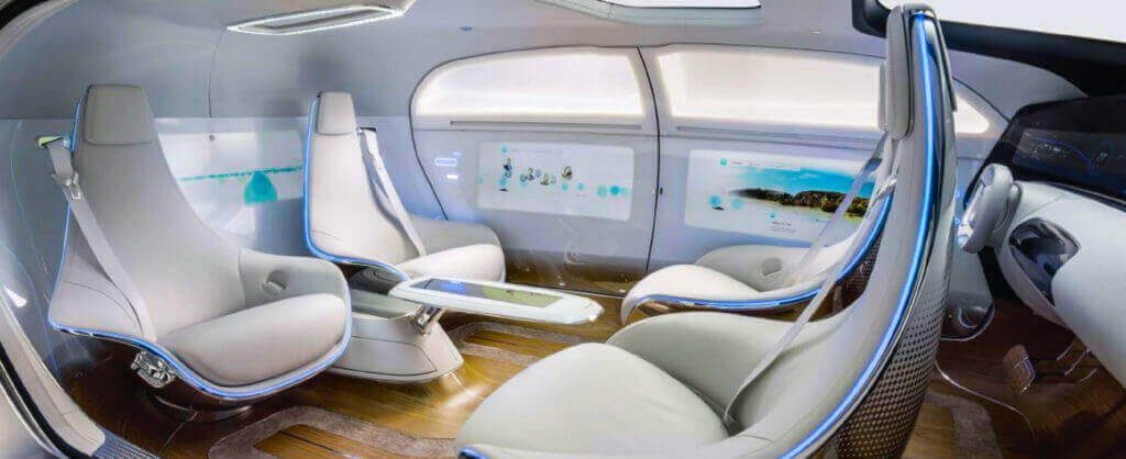 interior of autonomous car
