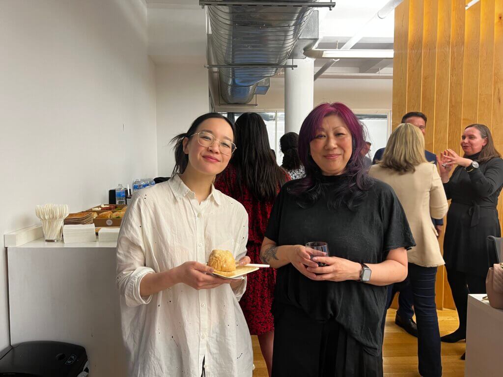 Danielle Lim and Aimee Kay in the NYC Vivaldi office