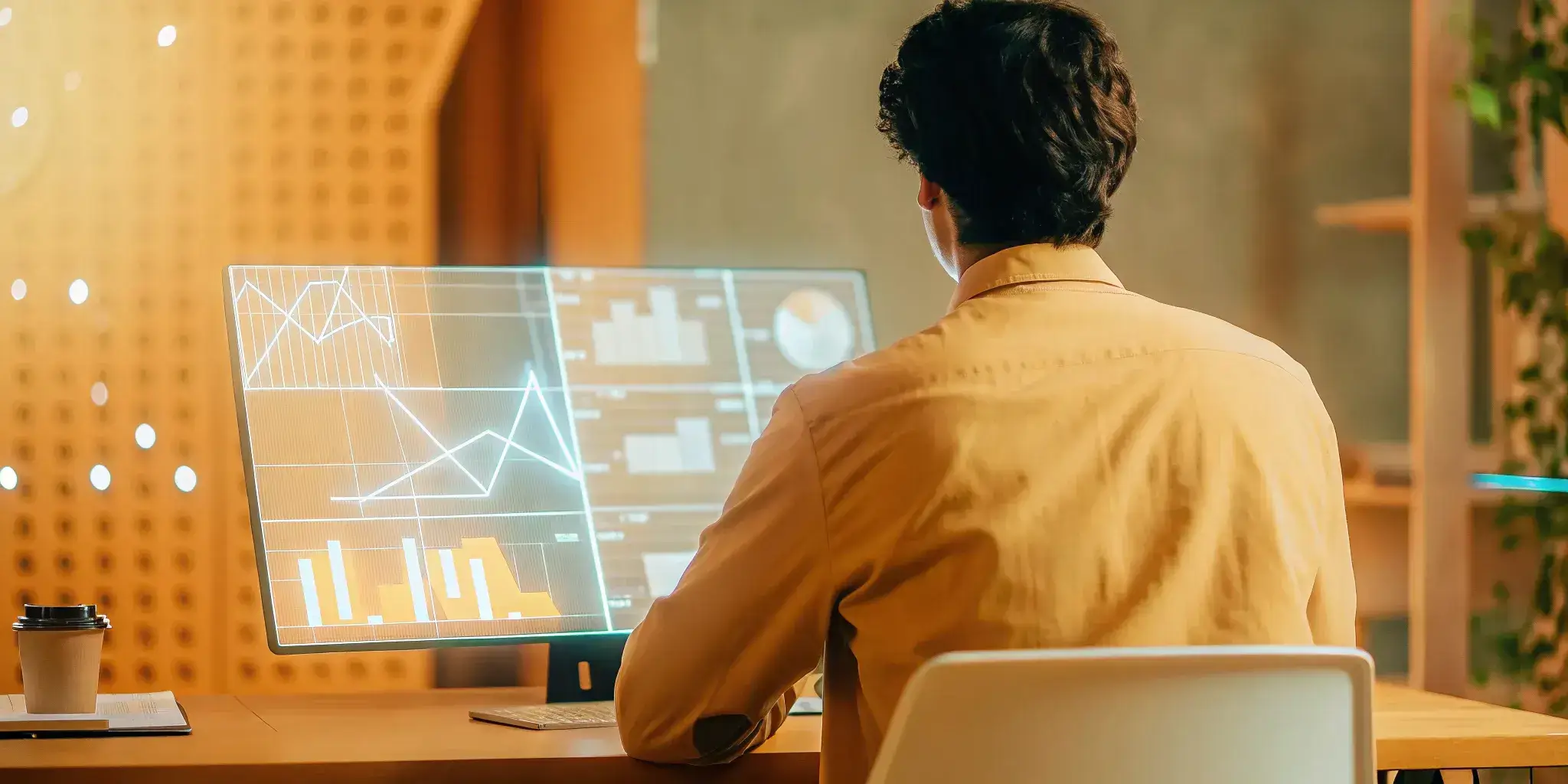 Un ejemplo claro de estrategia de IA con gráficos de datos, diseñado para generar valor empresarial en el mundo real.