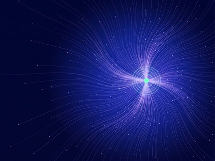 Abstract illustration of scattered signals converging into a single point of intent, for the article From Attention to Intent by Erich Joachimsthaler